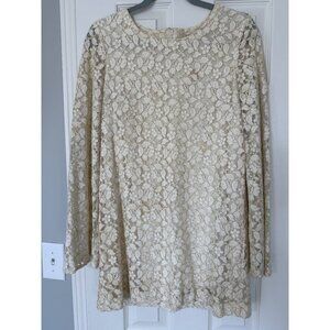 H&M Ivory & Gold Lace Dress aso Lana Del Rey